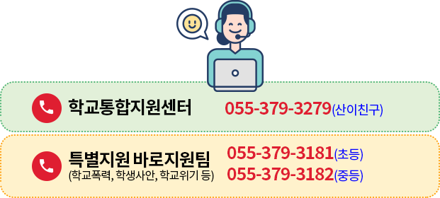 학교통합지원콜센터 이미지입니다.